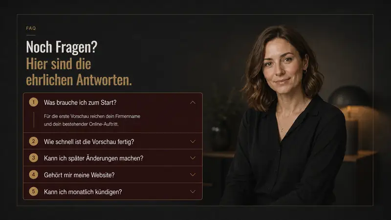 FAQ-Ansicht als Arbeitsfläche des Story-Agenten