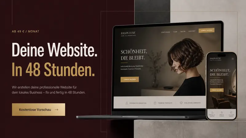 Website-Vorschau als Arbeitsfläche des Vorschau-Agenten